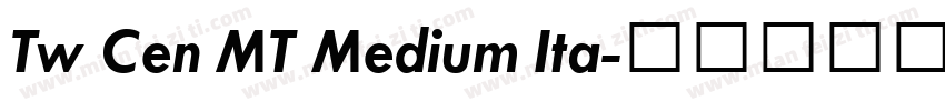 Tw Cen MT Medium Ita字体转换